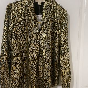Gold Michael Kors blouse. Size: Petite M